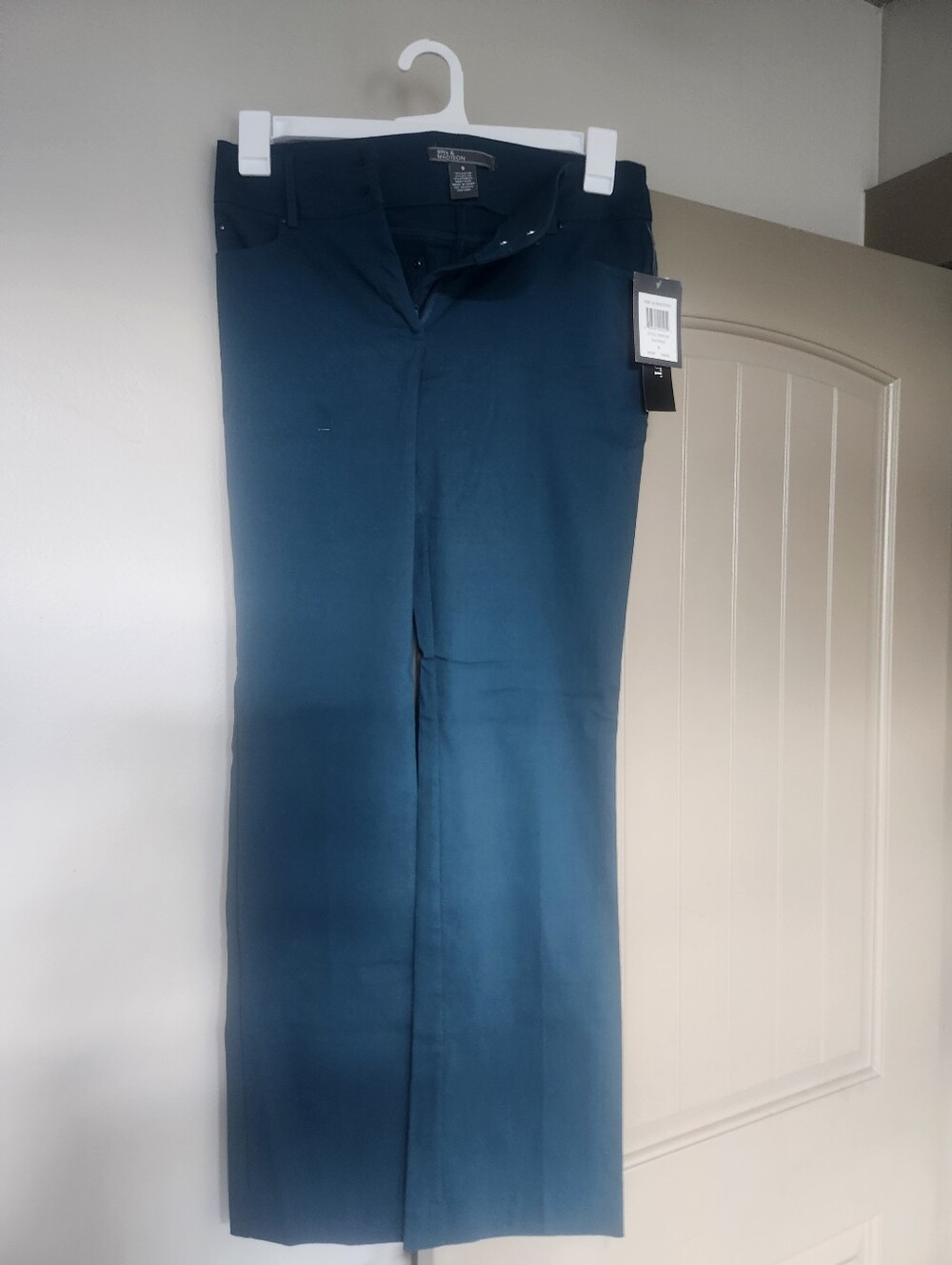 89th &Madison Dark Teal Women's Stretch Slack